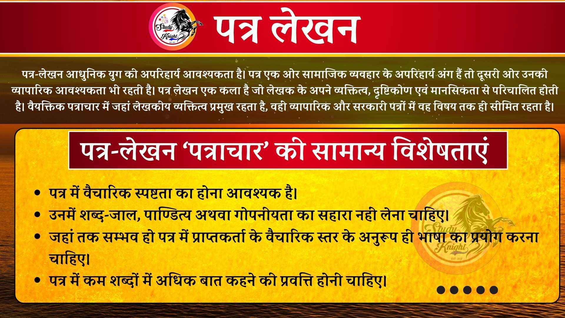 Patra Lekhan ( पत्र लेखन )