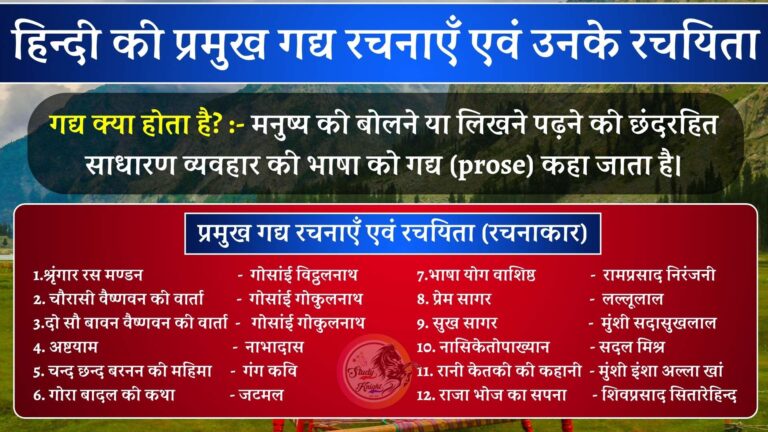 गद्यांश (Gadyansh)