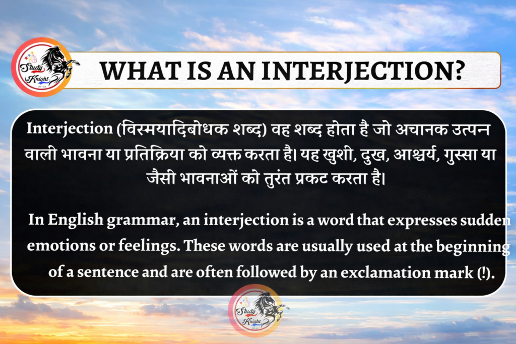Interjections in English Grammar – Meaning, Use & Easy Examples