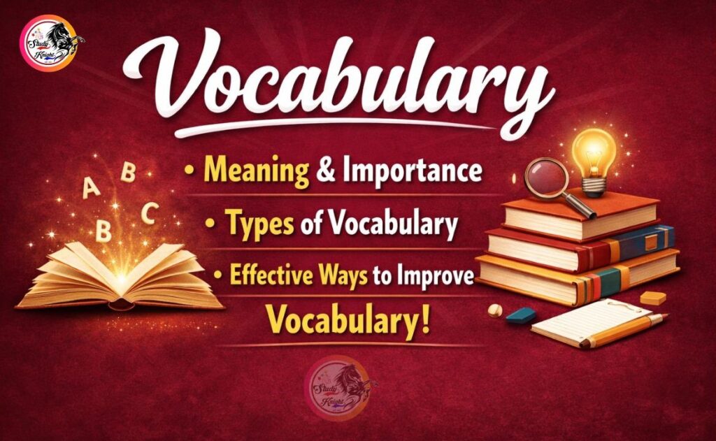 Vocabulary meaning importance types and ways to improve vocabulary